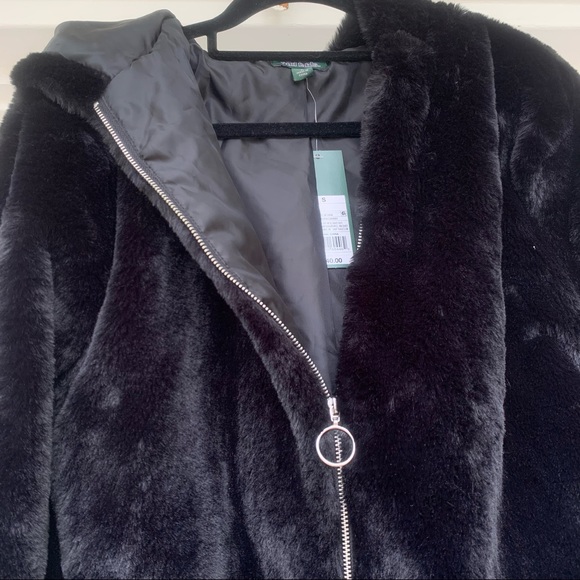 Wild Fable brand new black shirt sweater fuzzy jacket size small - Picture 6 of 7